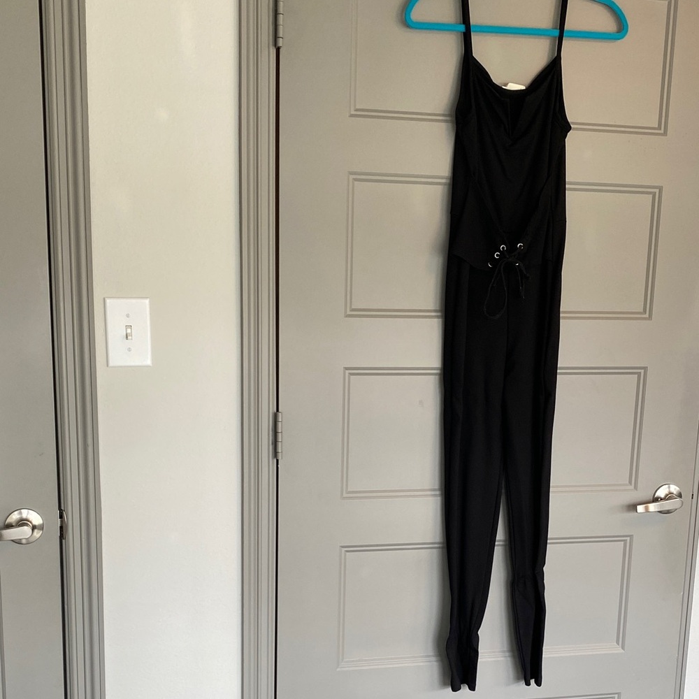 Hot Gal Stylish Black Jumpsuit